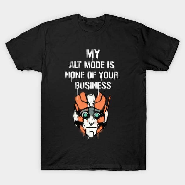 TF - Alt Mode (white) T-Shirt by DEADBUNNEH